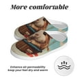 thumbnail image 6 of Fotbe Hot Air Balloon Guinea Pig Pattern Women's Fuzzy Curly Fur Memory Foam Loafer Slippers Indoor Outdoor Slippers Winter Home Shoes-44/45, 6 of 7