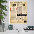 thumbnail image 3 of 103rd Birthday Party Decor Poster 103 Years Ago Back In 1921, 3 of 5