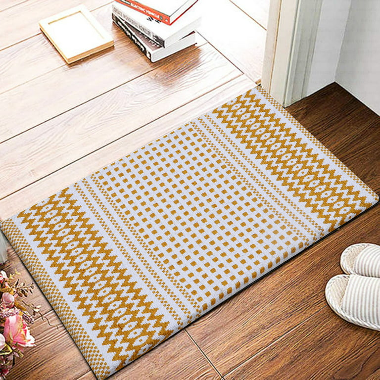 Cozy Trends Kitchen Mat Rug Cushioned Anti-Fatigue Waterproof Non-Slip Comfort Foam for Kitchen, Floor Home, Office, Sink, Laundry, Size: 18 x 30, Yellow