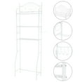 thumbnail image 5 of Over the Toilet Storage, 3 Tier Metal Over the Toilet Space Saver, Multifunctional Bathroom Storage Over The Toilet Shelf, Bathroom Shelf Over The Toilet, Bathroom Rack Shelf Organizer, White, R1313, 5 of 6