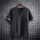 thumbnail image 1 of pstuiky camisetas de hombre, Camisa informal de manga corta con cuello en V para hombre, cómoda y a la moda. camisas casuales para hombre xxl, 1 of 9