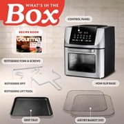 Gourmia 14 Qt Air Fryer Oven, 12 Presets, Rotisserie, FryForce 360°, Stainless Steel