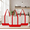 Red, variant on 3-Pack Canvas Tote Bags (Green/Black/Red) - Reusable Grocery Bags with External Pocket & Top Zipper(17in*13in*4in)