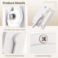 thumbnail image 4 of HWZWT White Window Lock Sliding Window Parts and Hardware 14 Pieces Sash Lock with Screw Sash Lock with Screw Zinc Alloy Window Latch, 4 of 5