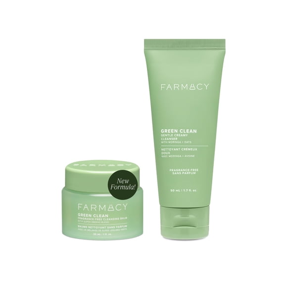 Set de regalo para el cuidado de la piel Farmacy Gentle Double Cleanse sin fragancia