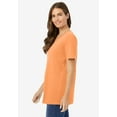 thumbnail image 3 of Woman Within Plus Size Perfect Short-Sleeve V-Neck Tee (Petite Available), 3 of 6