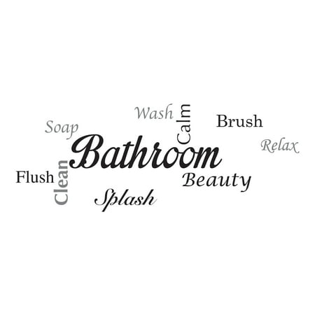 Download Home Decor Line Bathroom Wall Decal - Walmart.com