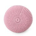 thumbnail image 5 of GDF Studio Belle Modern Knitted Cotton Round Pouf, Pink, 5 of 7