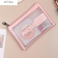 thumbnail image 1 of Bolsas de cosméticos de viaje translúcidas para mujer, neceser de Pvc con cremallera, resistente al agua, organizador de artículos de aseo, estuche de belleza LIUWENJING unisex, 1 of 2