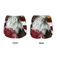 thumbnail image 5 of Picia Eagle With Hat And Roses Pattern Women's 2 in 1 Athletic Running Shorts High Waisted Workout Casual Gym Sweat Shorts with Comfy Liner Zipper Pockets-Small, 5 of 9