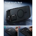 thumbnail image 5 of Pour iPhone 16 Pro Max Étui, Compatible avec MagSafe, Protection Antichoc de Qualité Militaire, Étui Magnétique pour iPhone 16 Pro Max, Étui Hybride Classique (HaloLock), Transparent, 5 of 5