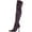 Burgundy Patent, variant on Steve Madden Vanquish Women's Faux Leather Over-the-Knee Thigh-High Boots
