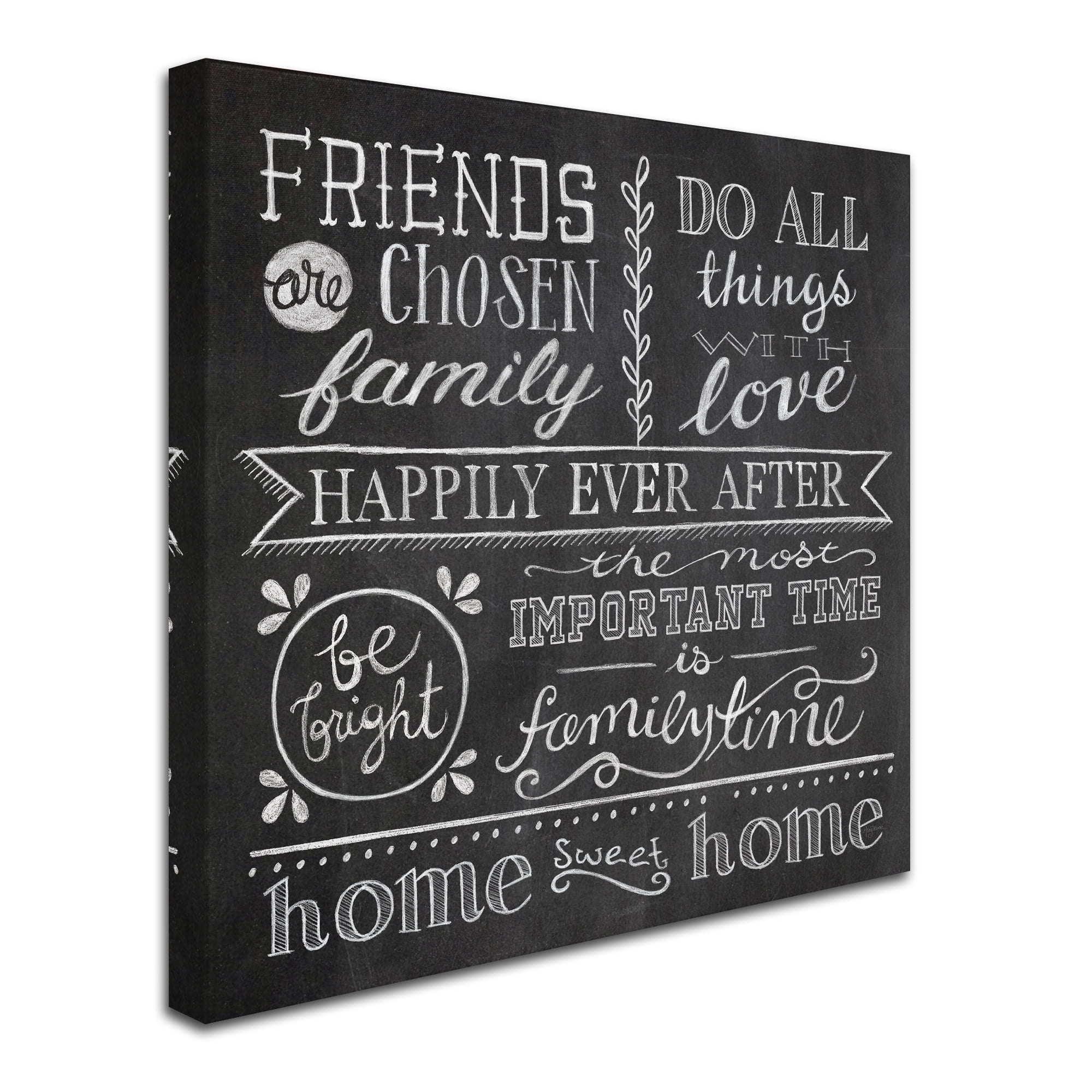 Trademark Fine Art 'Inspiration Chalkboard IV' Canvas Art by Mary Urban