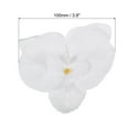 thumbnail image 2 of Uxcell 3.9" Artificial Silk Phalaenopsis Orchid Flower Heads for DIY Wedding Decor, Pure White 20 Pack, 2 of 6