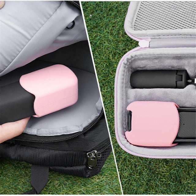 BRDRC For DJI Pocket 3 Lens Protection Cover, Silicone Dustproof,Pink