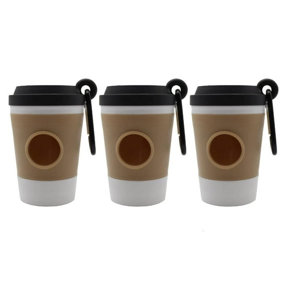 Coffee Cup Style Dog Toilet Bag Dispenser Ergonomic Outdoor Waste Disposal Box