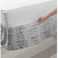 thumbnail image 2 of Taupe Bed Skirt, Picture of a Parquet Grey Wood Texture Rusty Retro Antique Aged Display Striped Tile, Elastic Bedskirt Dust Ruffle Wrap Around for Bedding Decor, 4 Sizes, Taupe Grey, by Ambesonne, 2 of 2