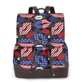 thumbnail image 1 of Lsque American With Lips Pattern Womens Backpack Purse Leather Backpack Purse for Women Travel Fashion Backpack Designer Ladies Shoulder Bags, 1 of 4