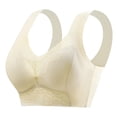 thumbnail image 4 of Socisucc Woman's Embroidered Glossy Comfortable Breathable Bra Underwear No Rims, 4 of 4
