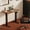 Rustic Brown, variant on INNOVAR Electric Standing Desk - 32x19 inches Small Height Adjustable Stand Up Desk, Modern Sit Stand Students Desk for Home Office, Nature Top/White Frame