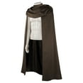 thumbnail image 5 of Hvyesh Medieval Cloak with Hood Renaissance Cape Halloween Hobbit Costume, 5 of 5