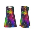 thumbnail image 7 of Yiaed Bright Universe Print Women's Sleeveless Dress, Loose Fit Summer Dress, Casual Sleeveless Dress for Women, 7 of 7