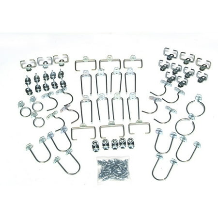 Locking Pegboard Hook - 60 pc Value Pack Assortment of Locking Pegboard Hooks