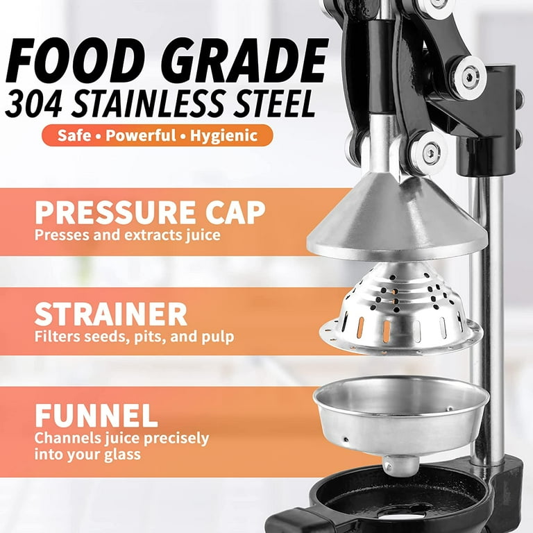 Zulay Kitchen Heavy-Duty Manual Citrus Juicer - Extra Tall