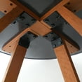 thumbnail image 5 of Furinno Redang Outdoor 4-Leg Round Smart Top Table, Walnut, 5 of 7