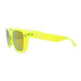 thumbnail image 3 of Kush Color Mirror Mens Sport Horn Rim Rectangle Plastic Sunglasses Neon Green - Orange Mirror, 3 of 4