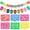 2 PACK-D, variant on 4 Pack Fiesta Banner Colorful Felt Papel Picado Banner for Cinco de Mayo Day of the Dead Mexican Party Decorations Supplies