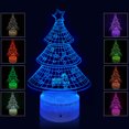 thumbnail image 3 of 3D Illusion Night Light for Christmas, CHRISTMAS TREE MERY CHRISTMAS Best Gift Idea for Friends & Family-Cool Home Office Bedroom Decor with Touch Sensor 16 Color Mode, 3 of 7