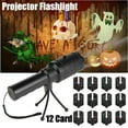 thumbnail image 1 of Halloween Indoor Insertion Flashlight Projector with Dynamic Lighting Cards for, 1 of 6