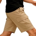 thumbnail image 5 of UAMVSH Men's Cargo Shorts Elastic Waist Drawstring Casual Shorts Summer Outdoor Athletic Work Shorts with Multi Pockets, 5 of 7