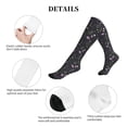 thumbnail image 5 of Lsque Watercolor Wildflower 1 Pattern Sport Compression Socks for Men & Women 15-20 mmHg Knee High Nurse Pregnant Running Medical and Travel Athletic, 5 of 6