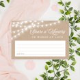 thumbnail image 4 of Koyal Wholesale Share a Memory Cards, Rustic String Lights Cards for Wedding, Life Memories, 4" x 6", 52-Pk, 4 of 5