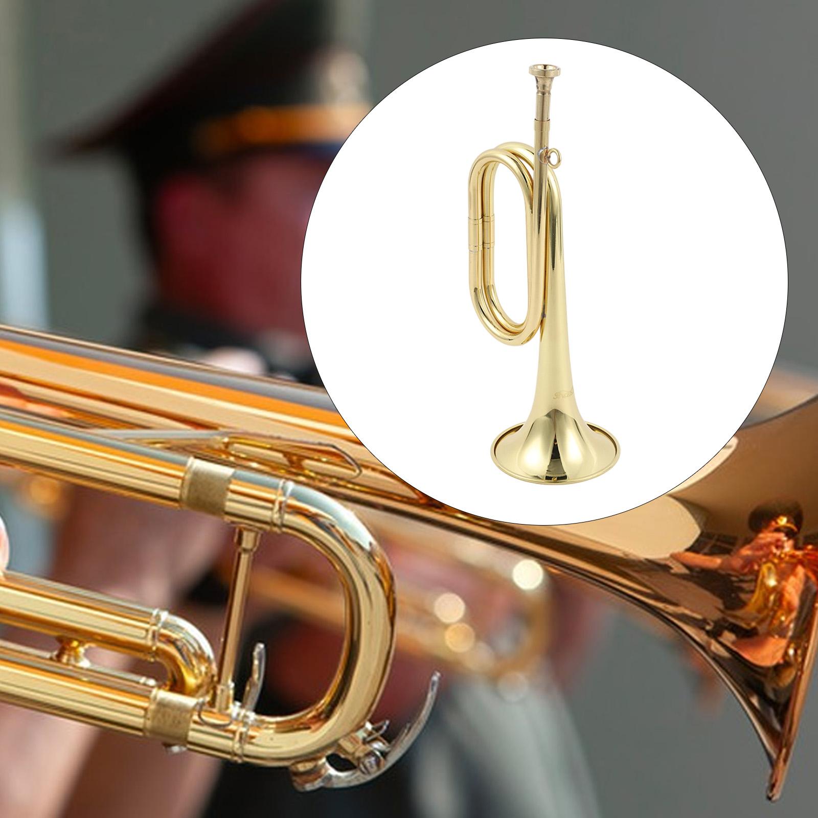 Cavalry Trumpet Copper Bugle Horn Brass Construction Great Sound for Orchestra Festival Beginner Children