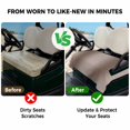 thumbnail image 4 of Golf Cart Seat Covers for 2 Seater,Brown Ombre Microfiber Cart Seat Towel Blanket,Modern Abstract Art Farmhouse Gradient Absorbent Breathable Non Slip Bench Seats Protector for Golf Course 51"x31", 4 of 9