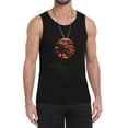 thumbnail image 4 of GIRUNS Mens Tank Tops Summer Beach Sleeveless Vacation Shirts Muscle Gym Vest Graphic Tank Top Black Sun Palm L, 4 of 7