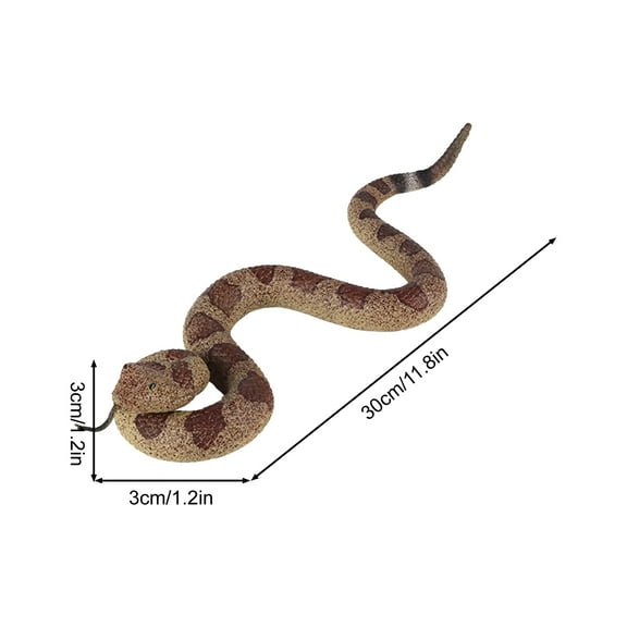 Super Realistic Rubber Snake Drives Away Birds Realistic TPR Fake Snake Suitable For Garden Cobras Rattlesnakes And Venomous Snakes Etc