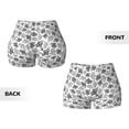 thumbnail image 5 of Picia Snake Printed Workout Shorts for Women Seamless Scrunch Butt Lifting High Waisted Yoga Gym Booty Running Moisture-wicking Short Pants-XX-Large, 5 of 9