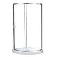 thumbnail image 2 of OVE Decors Breeze 36" Curved Corner Shower Kit 3pc includes Glass Door & Panel, base and walls, 2 of 11