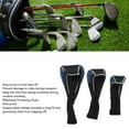 thumbnail image 3 of 3PCS Club Head Covers, Universal Elastic Long Neck Headcovers Set, Thick Material, Fine Stitching, Full Guard for Clubs, Prevent Slipping, 3 of 7