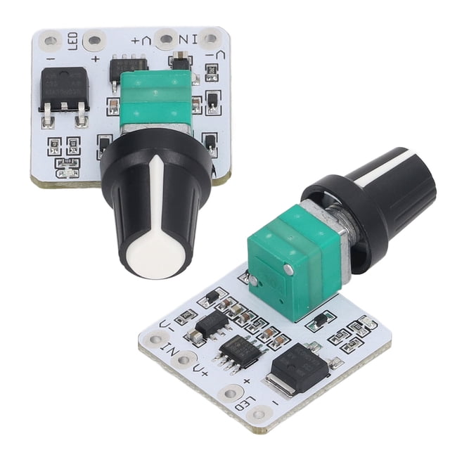 LED Dimmer Switch, Knob Switch Dimmer 2Pcs Stable Performance DC6-24V Input 120W Maximum Power for Control