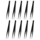 thumbnail image 1 of 10X Pinza de Metal Punta Recta Afilada - Negro, 1 of 5