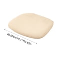 thumbnail image 2 of Elastic Velvet Dining Chair Seat Cover - Stretchable Slipcover for Curved Wooden and Upholstered Chairs, Dust and Stain Resistant Versatile Cushion Cover, 2 of 5