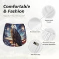 thumbnail image 6 of Lsque Night Sky Bald Eagle Printed Women's Running Shorts with Liner Pockets,Elastic Quick Dry Workout Athletic Gym Yoga Shorts,Womens High Waist Shorts-XX-Large, 6 of 9