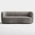 thumbnail image 2 of Furniture of America Sonya Tuxedo Style Upholstered Boucle Fabric Charcoal Gray Sofa, 2 of 11