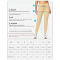 thumbnail image 7 of Women's Fleece Lined Joggers High Waisted Water Resistant Thermal Winter Sweatpants Running Hiking Pockets, 7 of 7