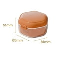 thumbnail image 6 of Double Layers Retainer Case Portable Soaking Denture Bath Box with Strainer Basket Invisible Brace Mouth Guard Dental Aligner Container Holder, 6 of 8
